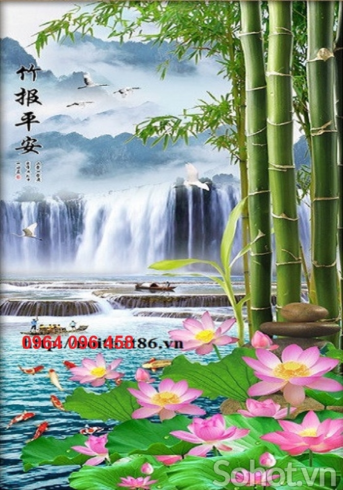 Mẫu tranh gạch 3d tre trúc - FXCXX4