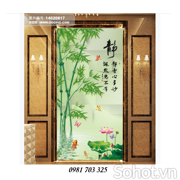 Tranh gạch men khổ đứng