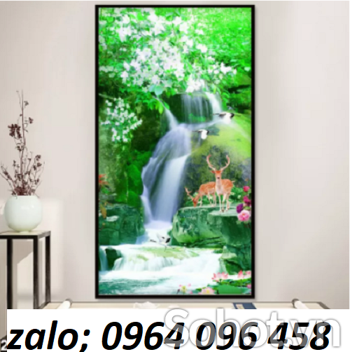 Tranh gạch 3d phong cảnh khổ đứng - 790CV