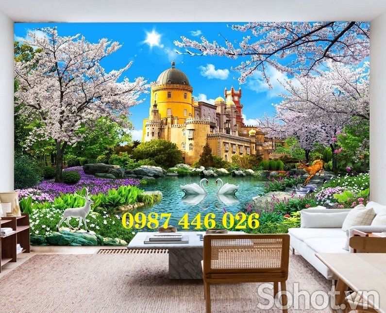 Gạch 3d tranh gạch thác nước HP7911