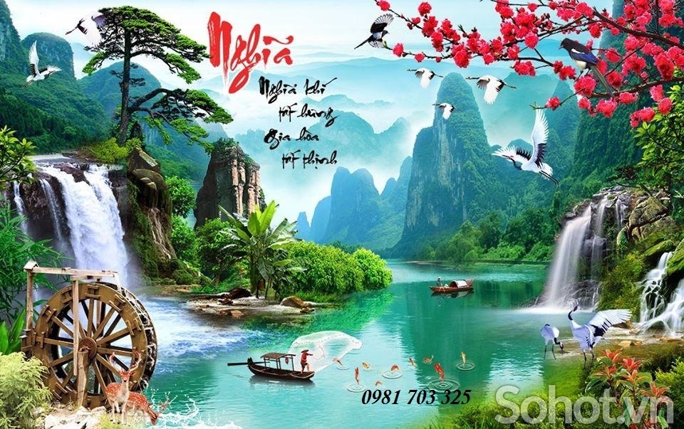 Gạch tranh 3D ốp tường