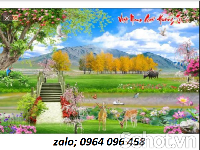 Tranh phong cảnh - gạch tranh 3d phong cảnh - CXX3