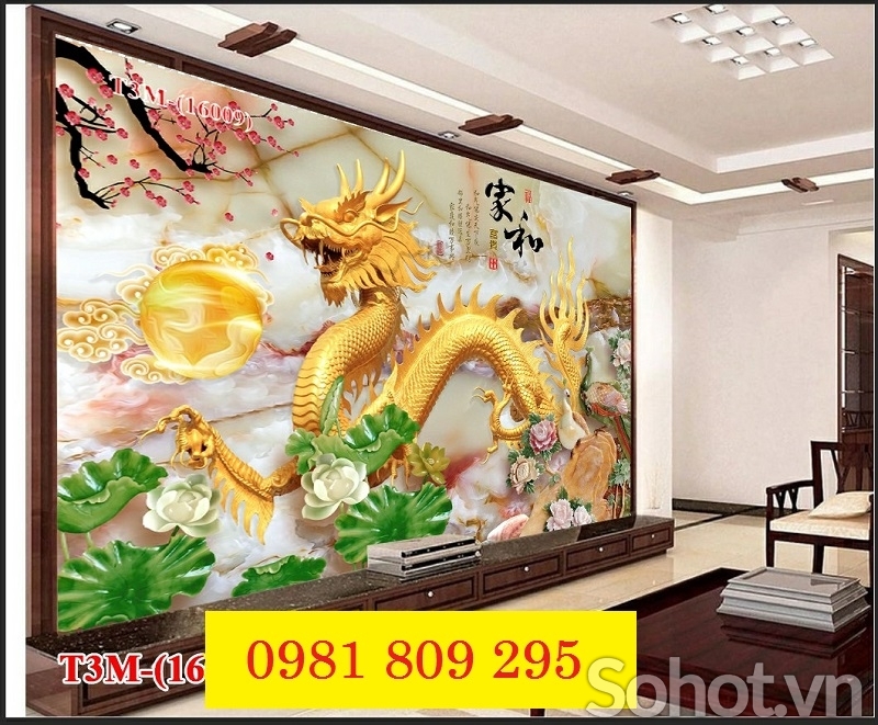 Tranh gạch - gạch 3d rồng