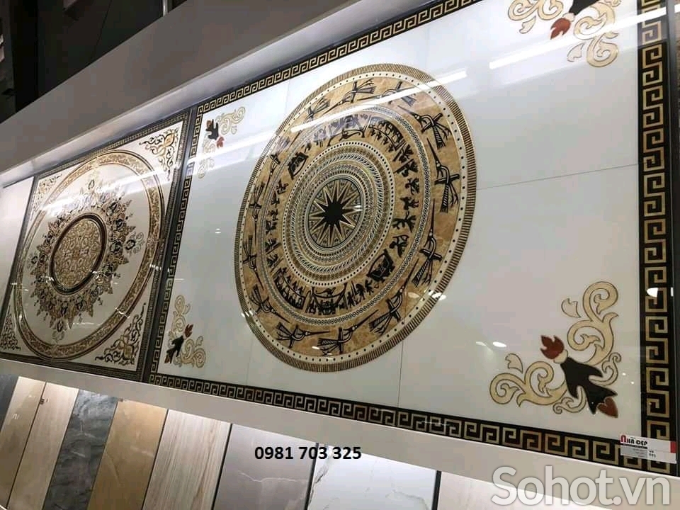 Thảm gạch trang trí đẹp phòng khách