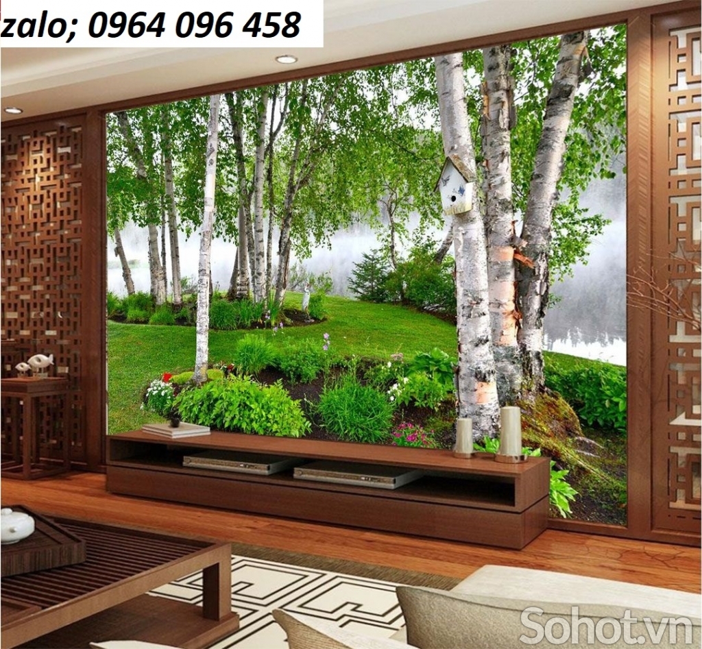 tranh gạch 3d phong cảnh thiên nhiên 3d - 654MN
