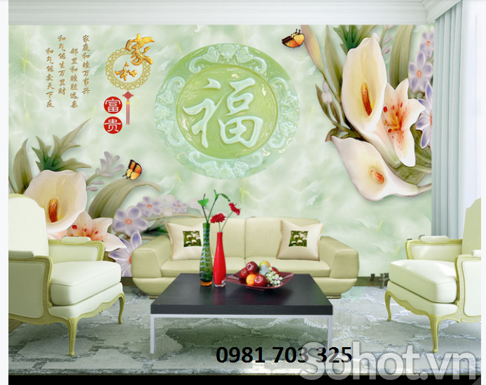 Tranh sứ ngọc 3D-gạch tranh trang trí
