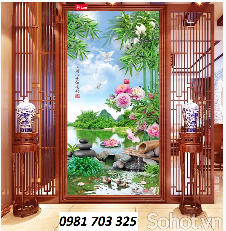 Gạch tranh khổ dọc