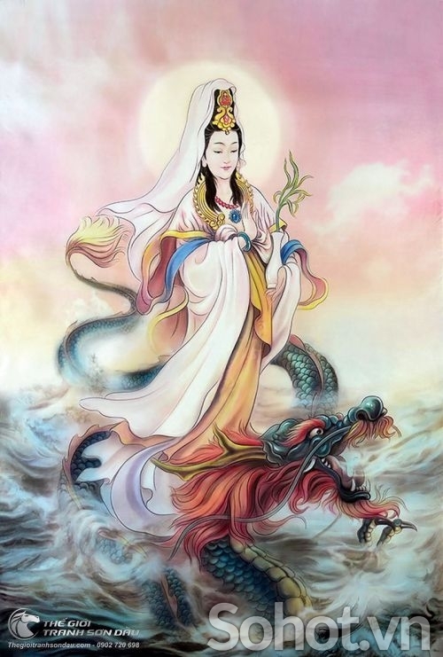 Tranh gạch 3d phật quan âm - LMN61