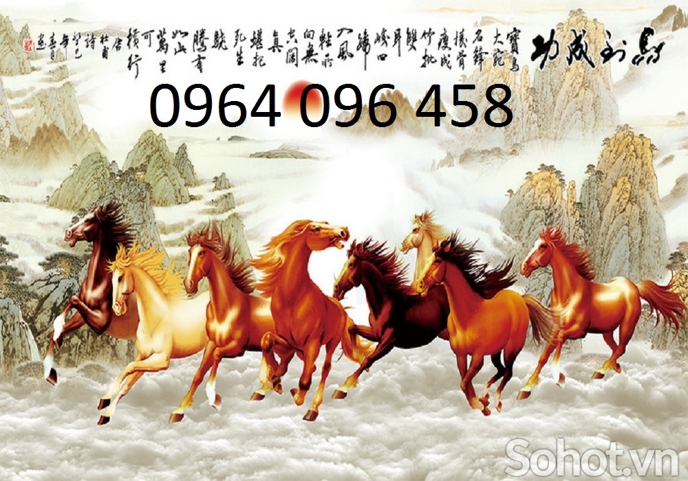 tranh gạch 3d - gạch tranh 3d bát mã - 765SN