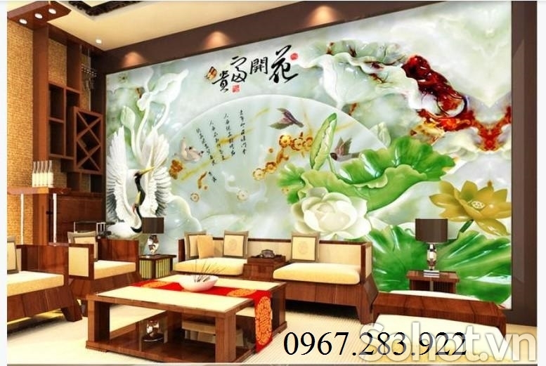 Gạch ốp tường 3D phong cảnh