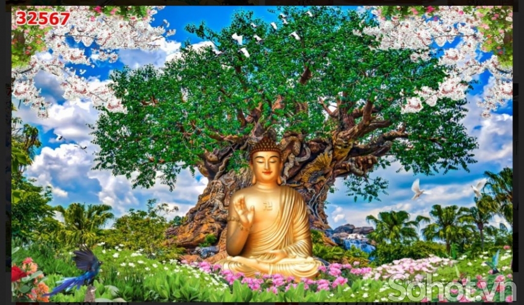Tranh gạch 3d phật bàn thờ - RƯQ41