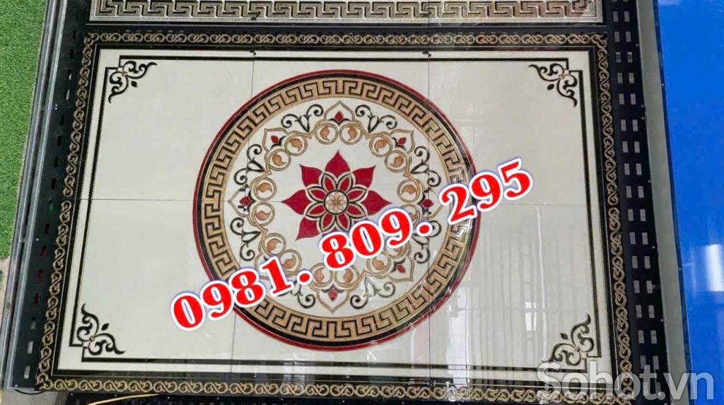 Gạch thảm kích thước 1.6x2.4 m hình hoa