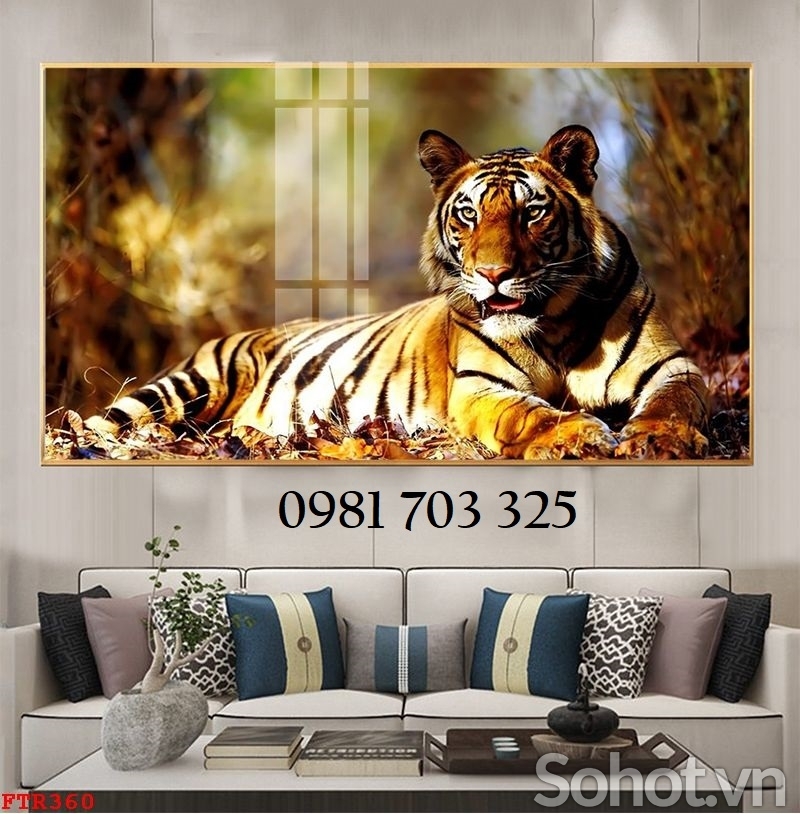 Gạch men trang trí, tranh con hổ