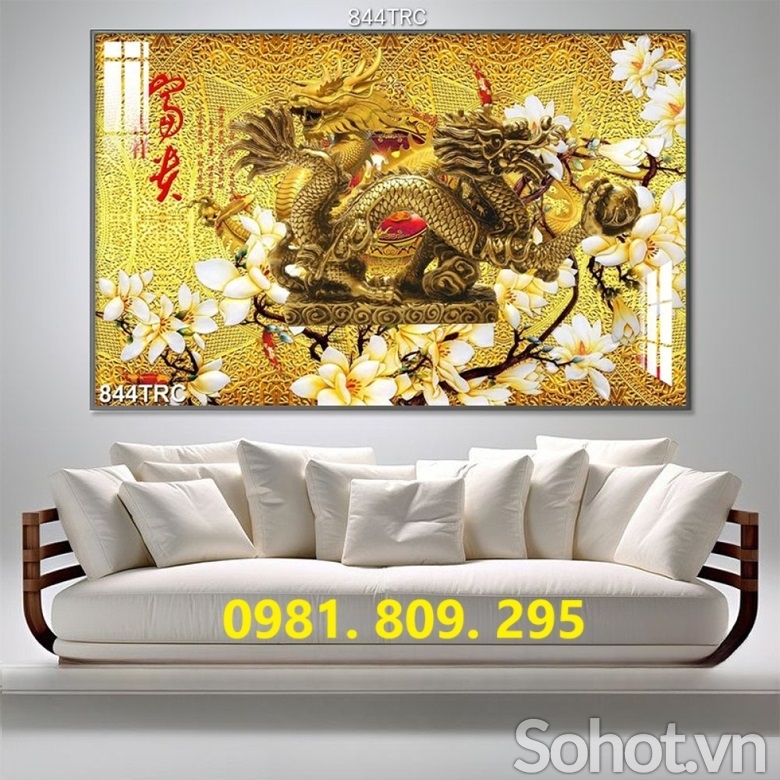 Gạch 3d rồng phượng , gạch tranh 3d