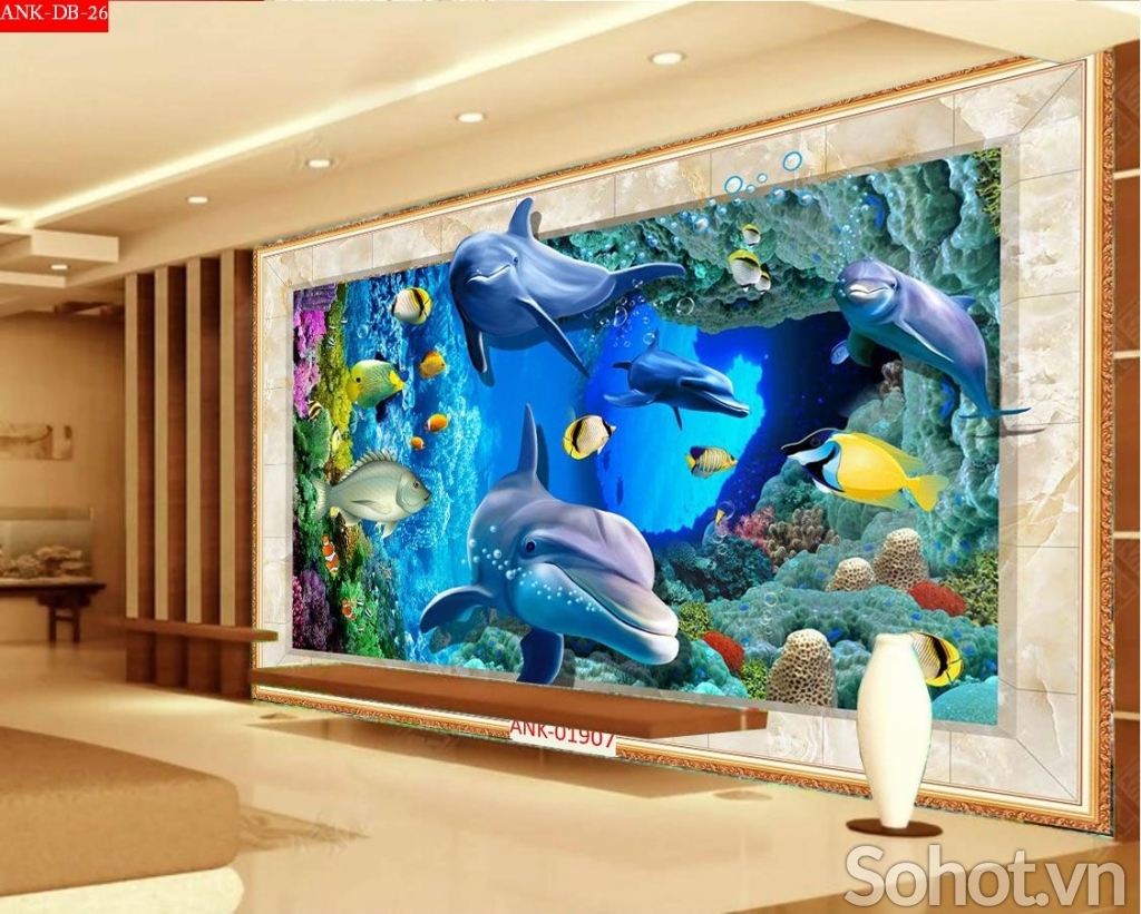 Tranh gạch 3d phòng tắm - VNBB63