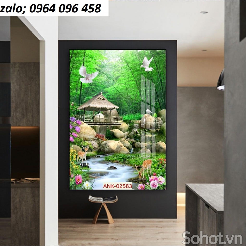 Tranh gạch 3d ốp tường rào - 677BV