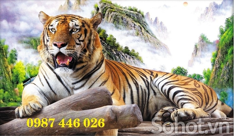 Tranh gạch con hổ HP96233