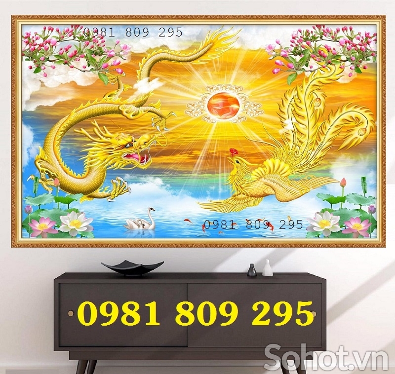 Mẫu gạch 3d trang trí ban thờ hình rồng