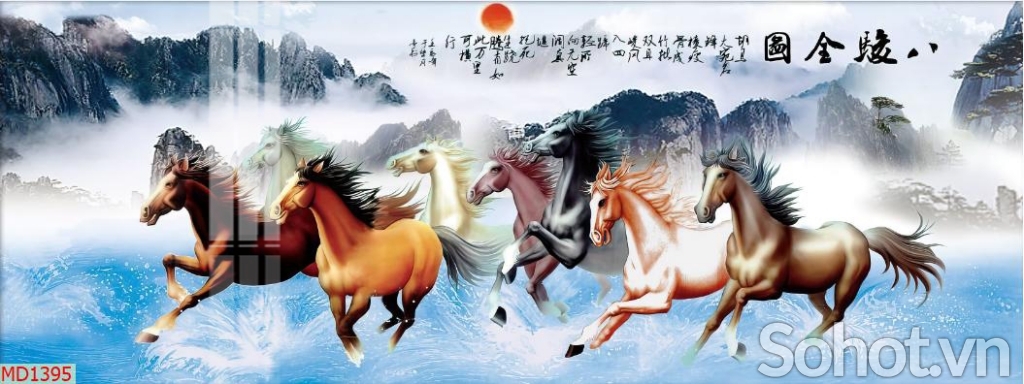 Tranh in 3d nguyên tấm mã đáo thành công