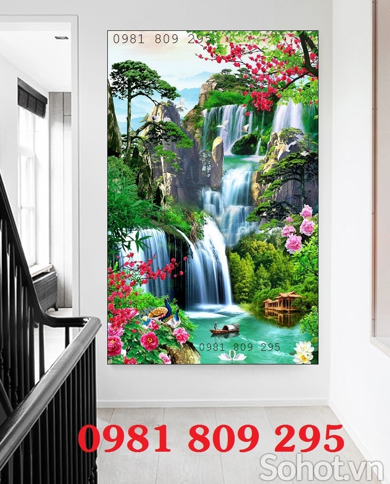 Gạch 3d thiên nhiên khổ đứng