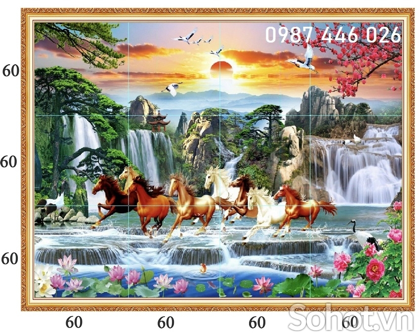 Gạch 3d, tranh mã đáo thành công