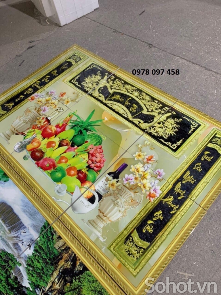 Tranh phòng thờ - gạch tranh 3D