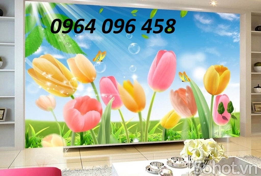 Tranh gạch vườn hoa 3d  - FCV43