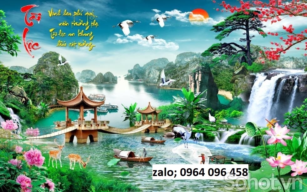Tranh gạch 3d phong cảnh đồng quê - SCB63