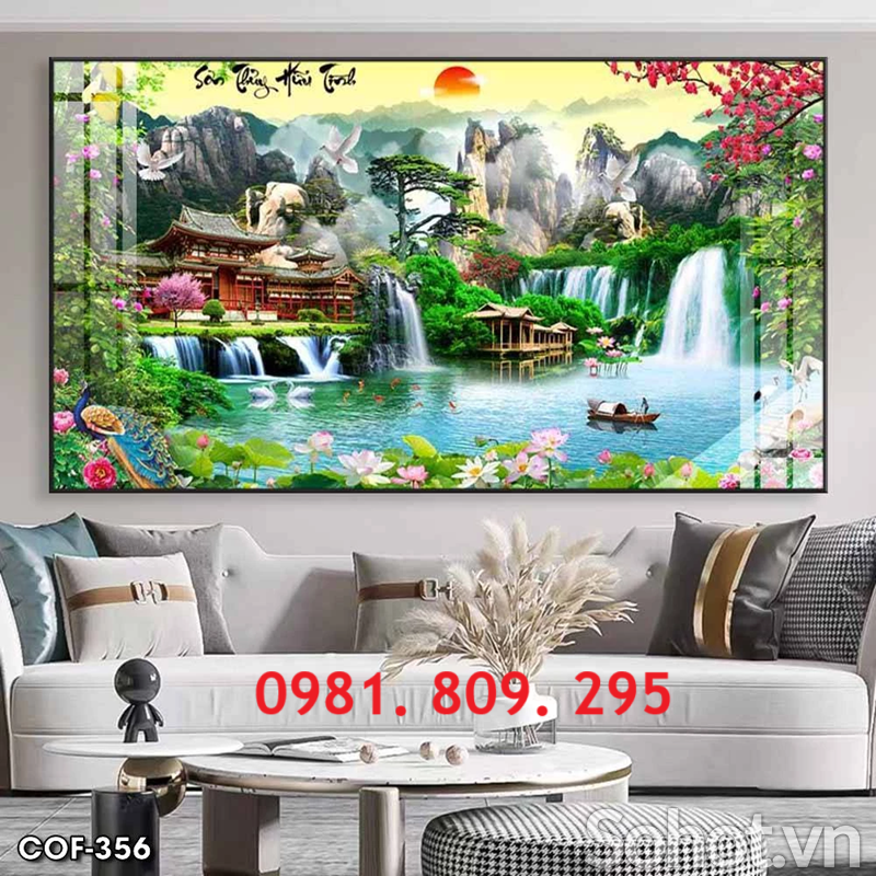 Tranh gạch 3d cảnh thiên nhiên - tranh gạch 3d