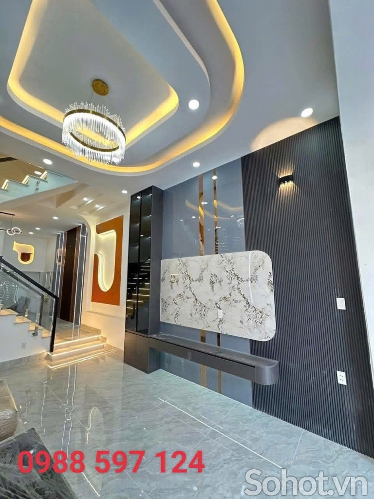 Tấm ốp tường phòng khách than tre