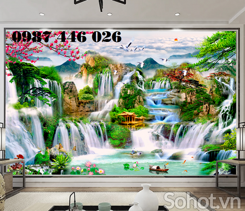 Tranh gạch phong cảnh HP6284