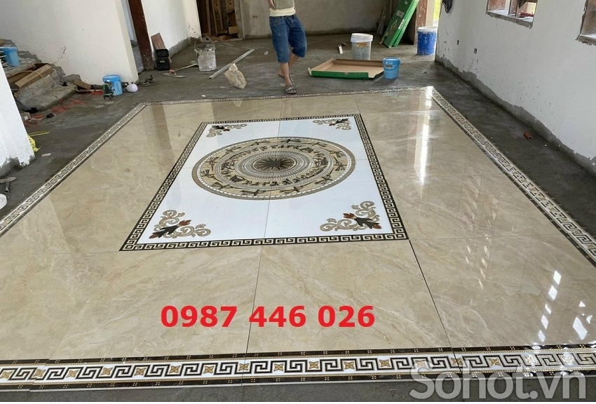 Gạch thảm phòng khách 1m6x2m4