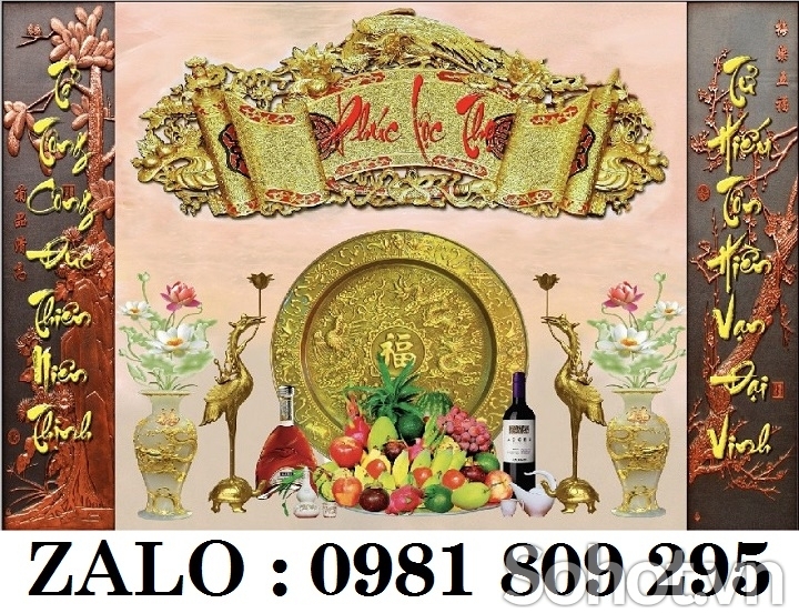 Tranh gạch - tranh trang trí phòng thờ