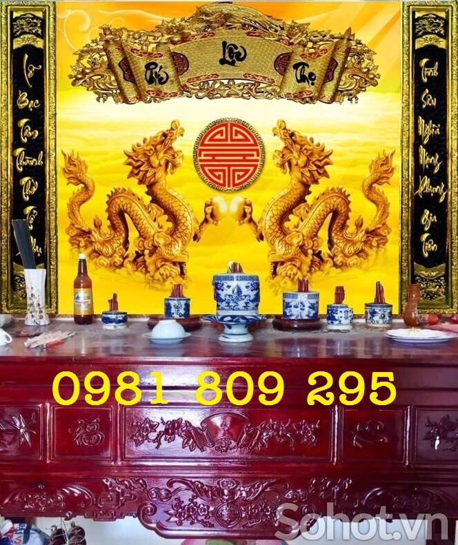 tranh gạch men - tranh rồng ốp tường 3d