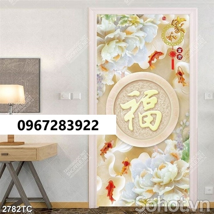 Gạch tranh cao cấp mẫu đơn trang trí