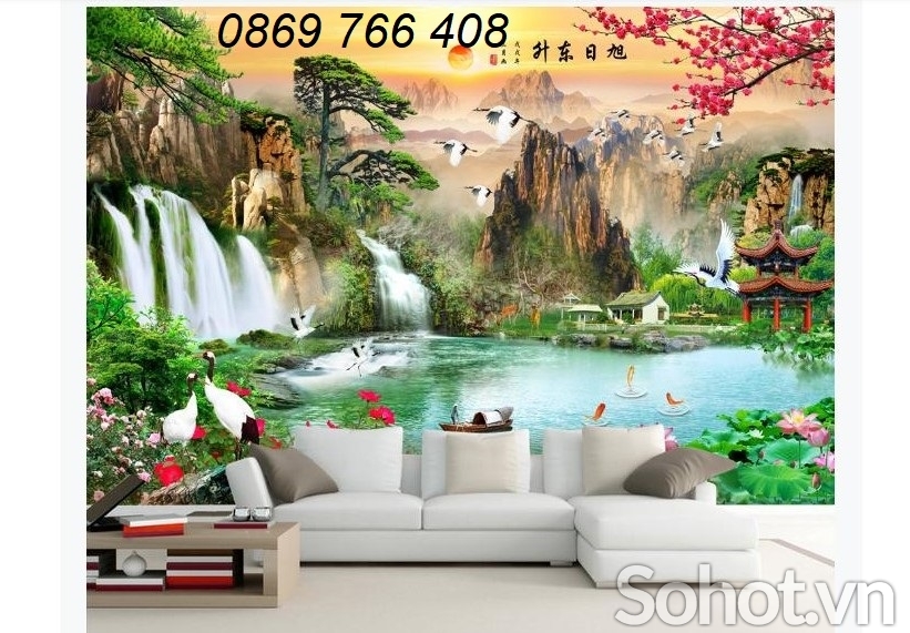 Gạch tranh 3D-tranh phong cảnh