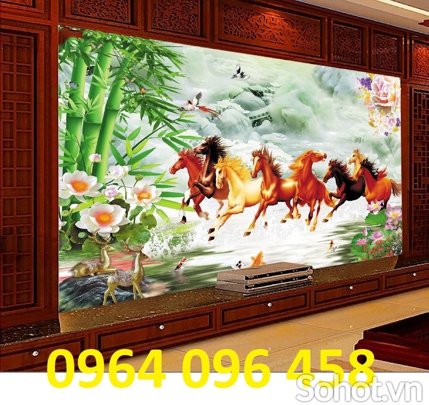 Gạch tranh 3d mã đáo thành công - HDXC54