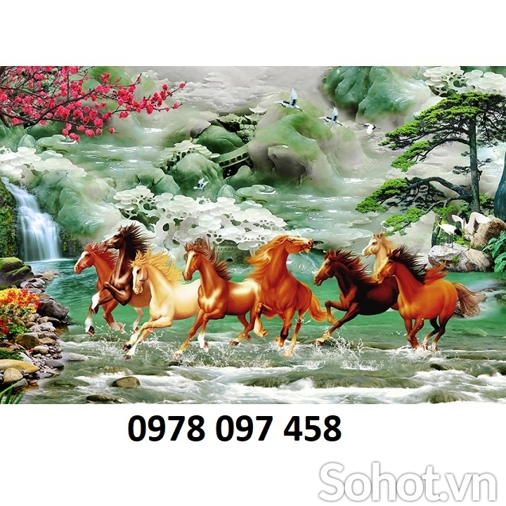 Mã đáo truy phong- gạch tranh 3D