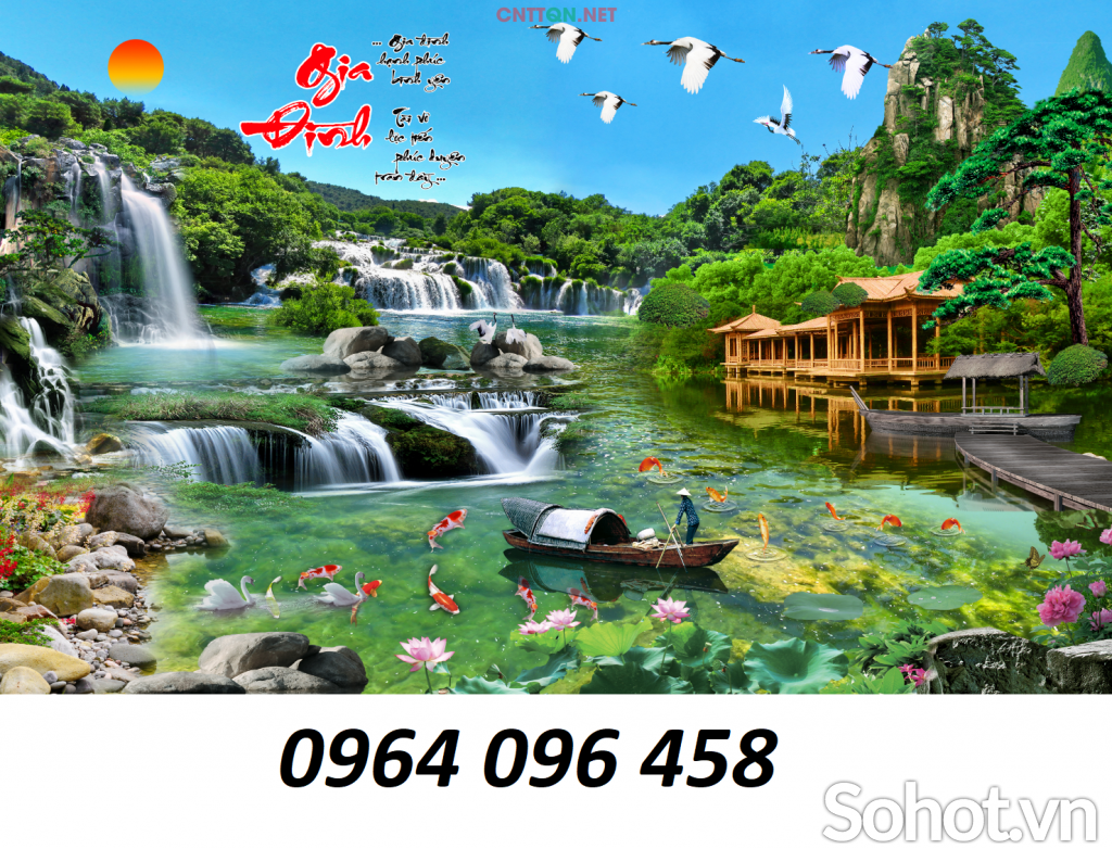 Tranh phong cảnh 3d - tranh gạch 3d phong cảnh - 533DL