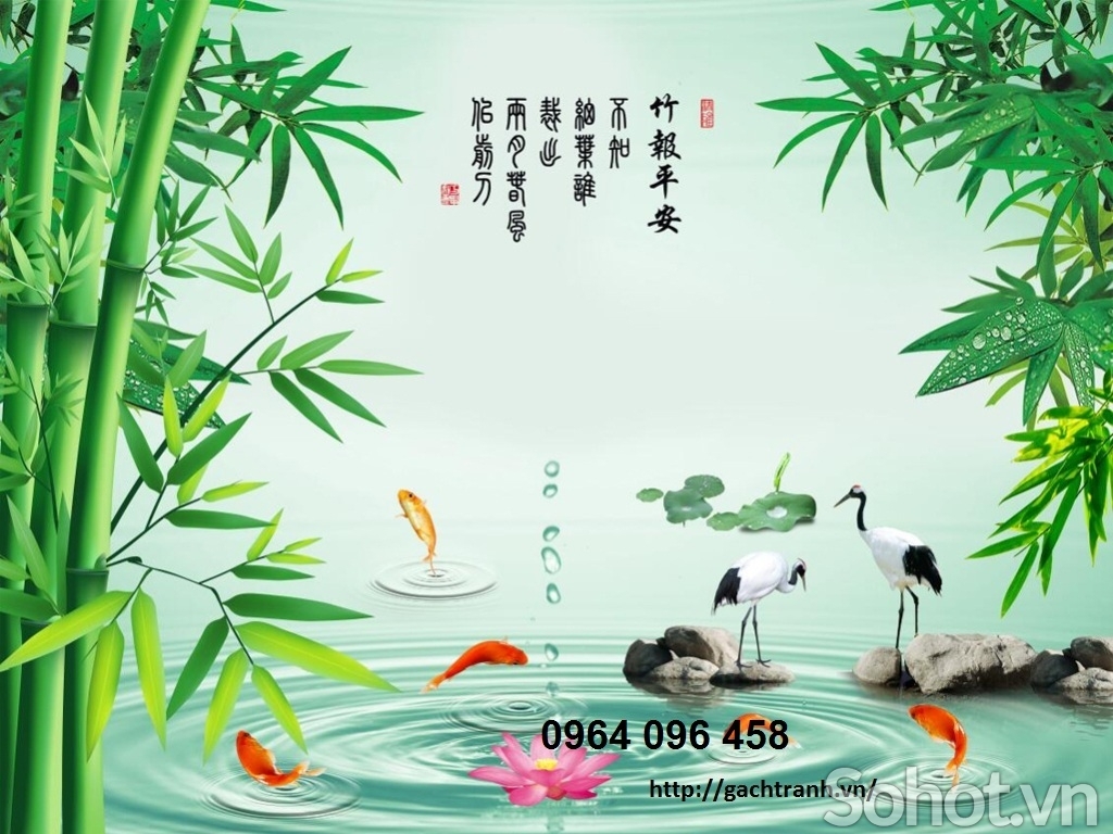 tranh gạch 3d giả ngọc - 23S