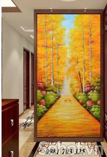 Tranh gạch khổ đứng ốp tường