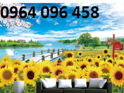 Tranh 3d vườn hoa - tranh gạch 3d - FCVV64