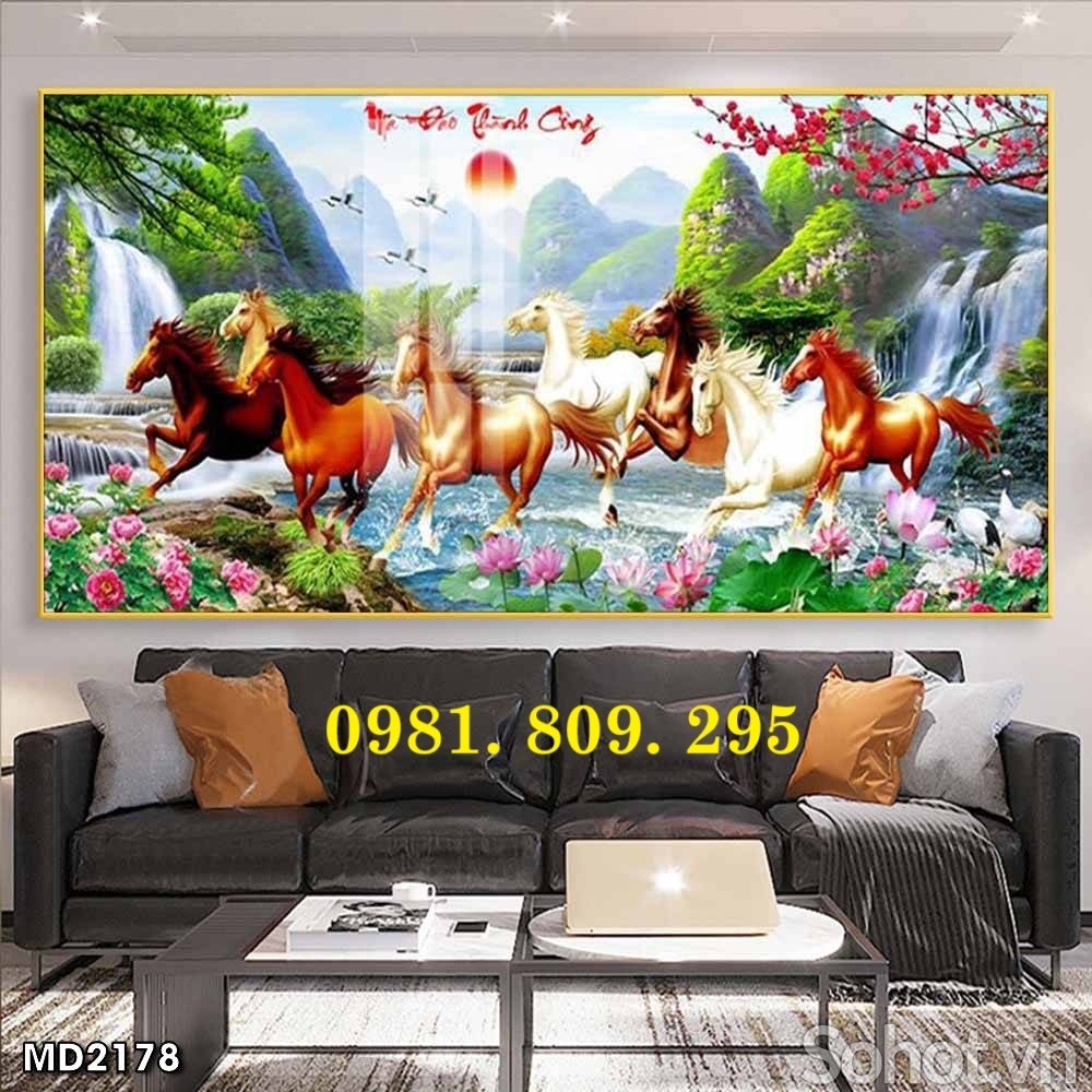 Tranh gạch men 3d phong thủy , gạch tranh 3d