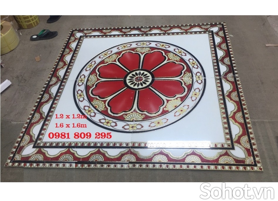 Bộ gạch thảm trang trí vuông HP98566