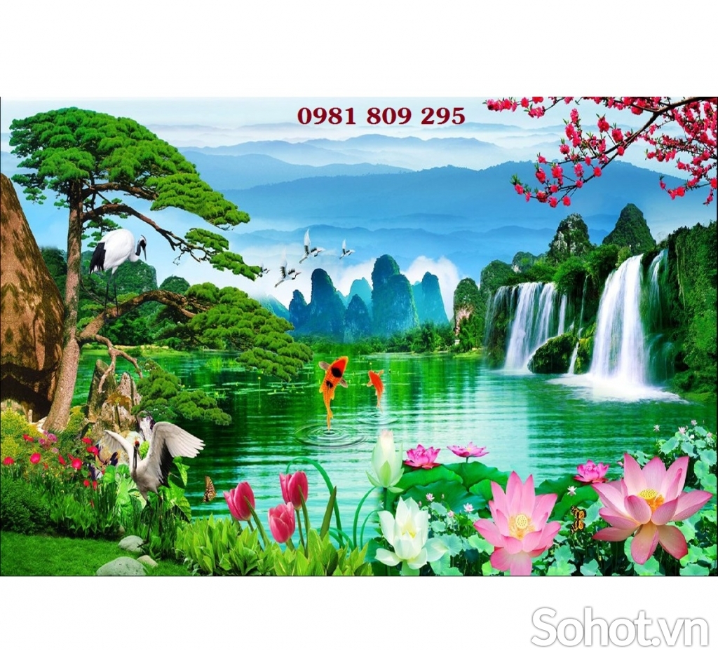 Tranh phong cảnh thiên nhiên- gạch tranh HP368