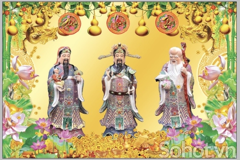 Tranh ốp phòng thờ - gạch tranh 3D