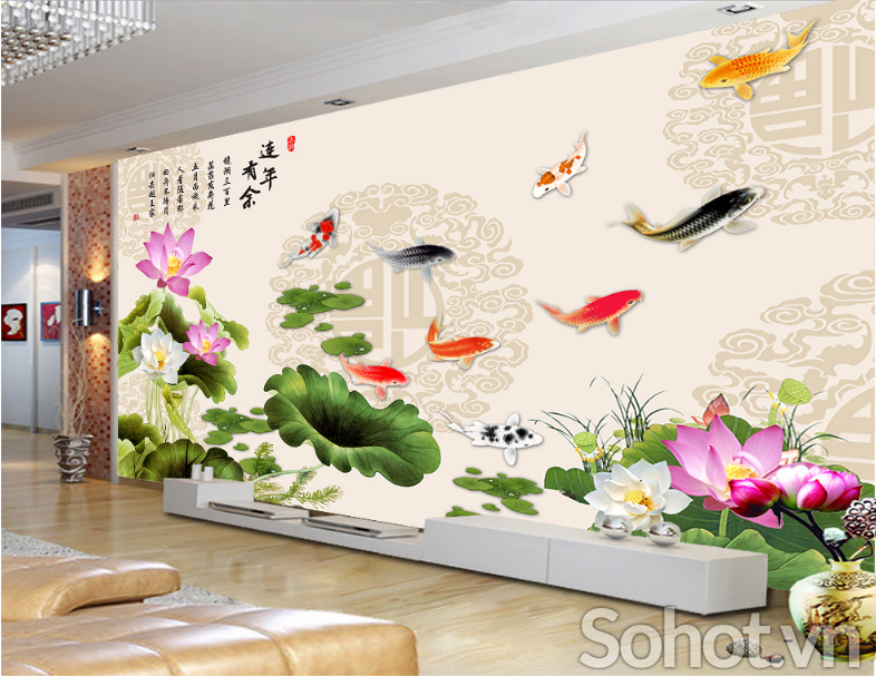 Tranh gạch cá 3d - XZXX54