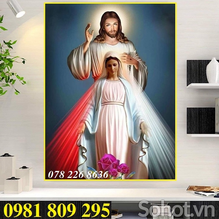 tranh thiên chúa - tranh gạch công giáo 3d