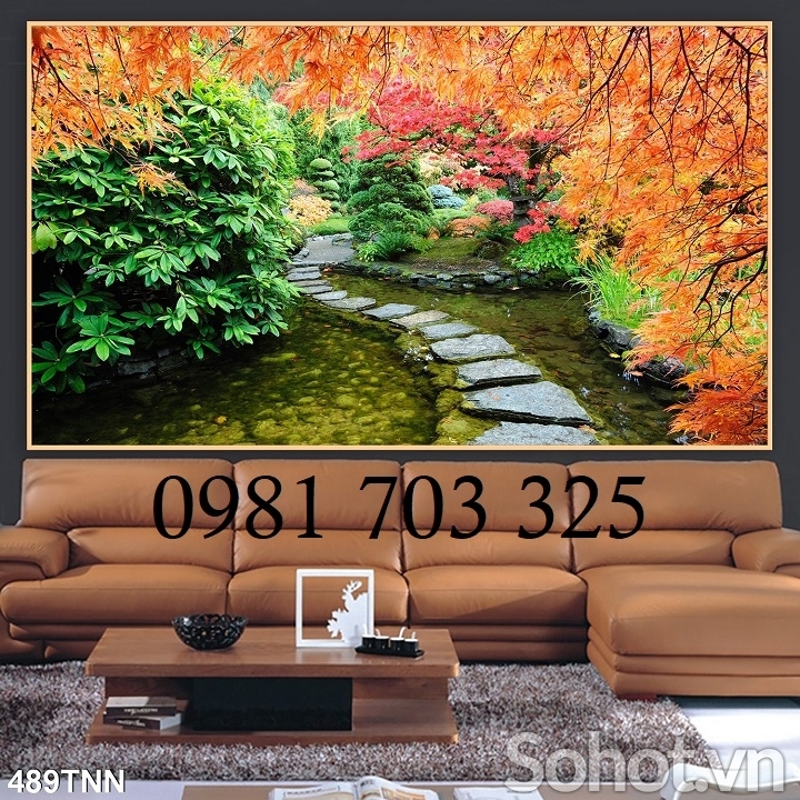 Tranh mùa thu 3D trang trí