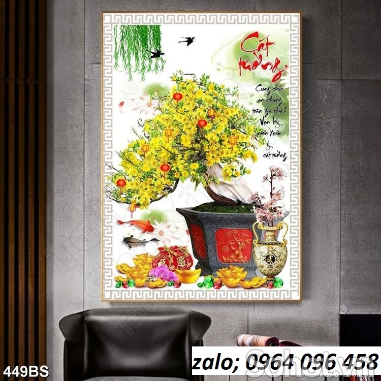 Tranh gạch 3d tranh hoa mai - SXC65